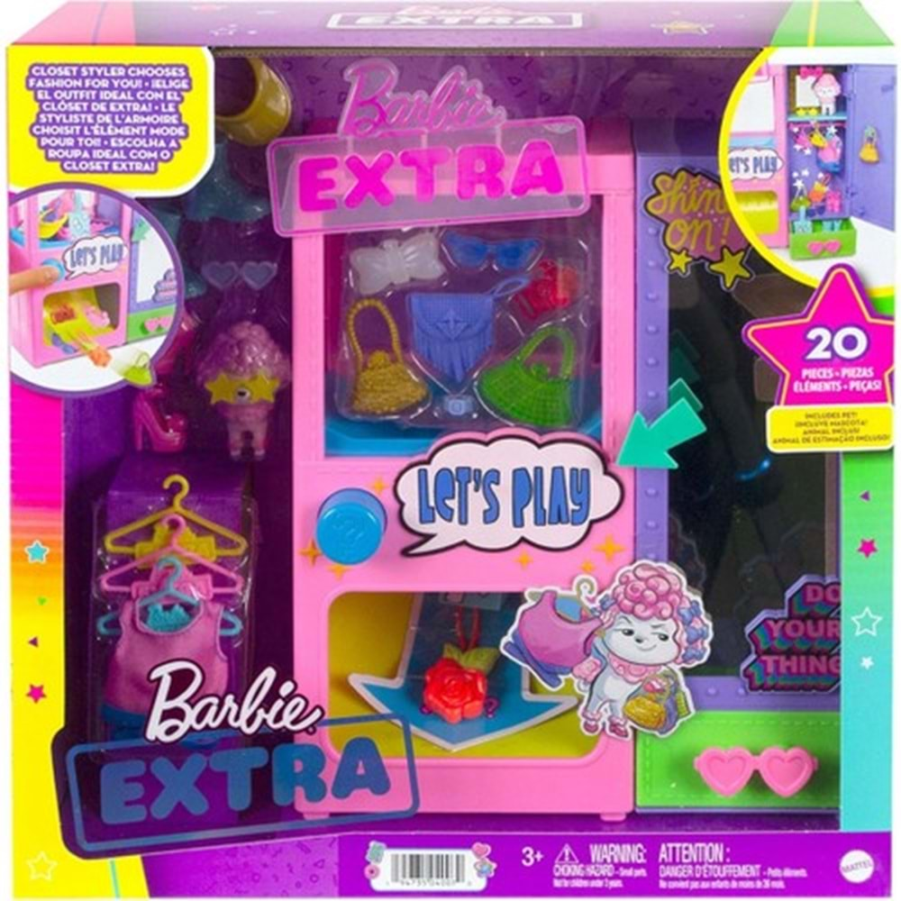 Barbie Extra Kıyafet Otomatı Oyun Seti MTL-HFG75