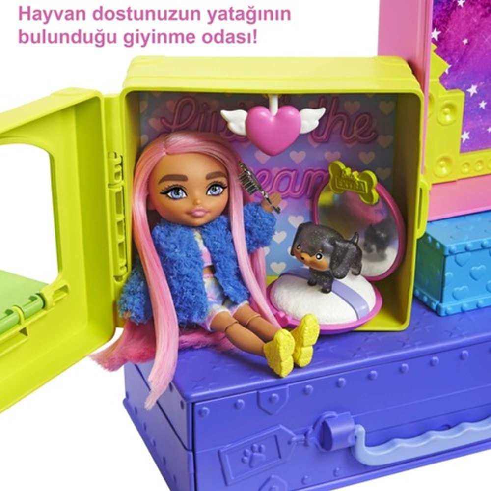 Barbie Extra Mini Bebekler ve Hayvan Dostlarının Seyahat Maceraları HDY91