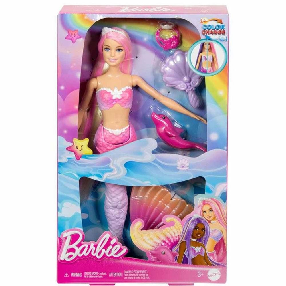 Barbie Renk Değiştiren Deniz Kızı Ve Aksesuarları