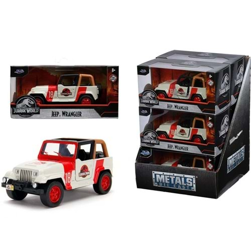 Jurassic Park Jeep Wrangler 1:32 Model Araba