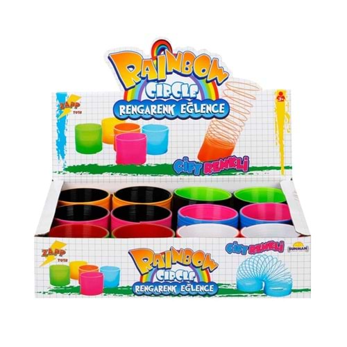 Sunman Oyuncak Rainbow Çift Renkli Stres Yayı (1 Adet)