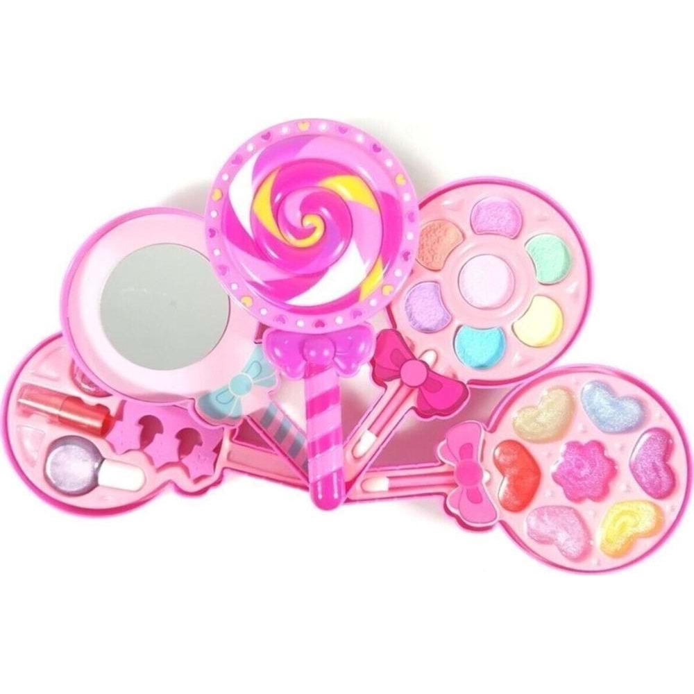 Sunman Oyuncak Lolipop Şekilli 4 Katlı Makyaj Güzellik Seti