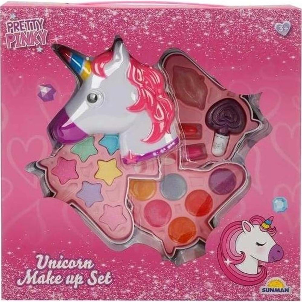 Sunman Oyuncak Unicorn Şekilli 3 Katlı Makyaj Güzellik Seti