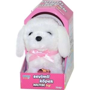 Sunman Oyuncak Sevimli Köpek Maltese Hareketli Sesli