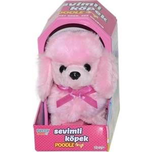 Sunman Oyuncak Peluş Sevimli Pembe Poodle Hareketli Sesli