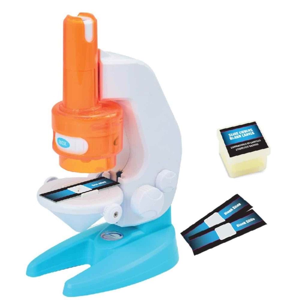 Sunman Oyuncak Bilim Set Mikroskop 100x/600x/1200x 28 PArça