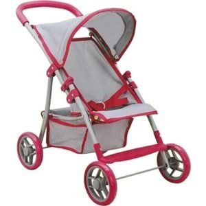 Sunman Oyuncak Puset 4 Teker Tenteli Metal Pmb/gri