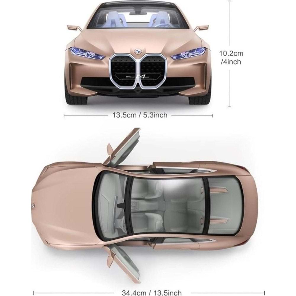 Sunman Oyuncak Uzaktan Kumandalı 1/14 F/f Bmw İ4 Concept 2.4ghz.platin Gold