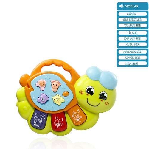 Vardem Oyuncak Işıklı Ve Müzikli Solucan Bebek VRD-JLG-855-68A