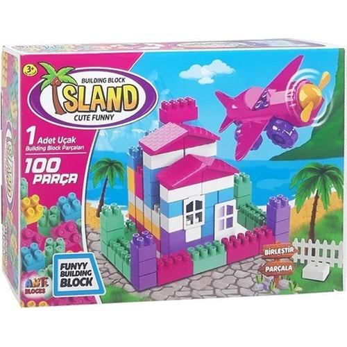 Asya Oyuncak ant blocks 100 parça Island ANT010