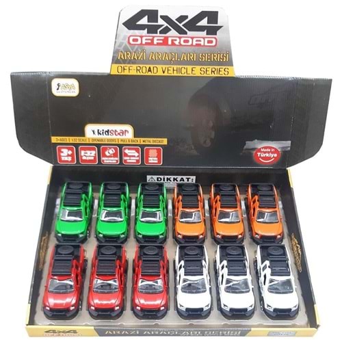 Asya Oyuncak Off-Road Çek Bırak Metal Araba KID.00062 (1 Adet)