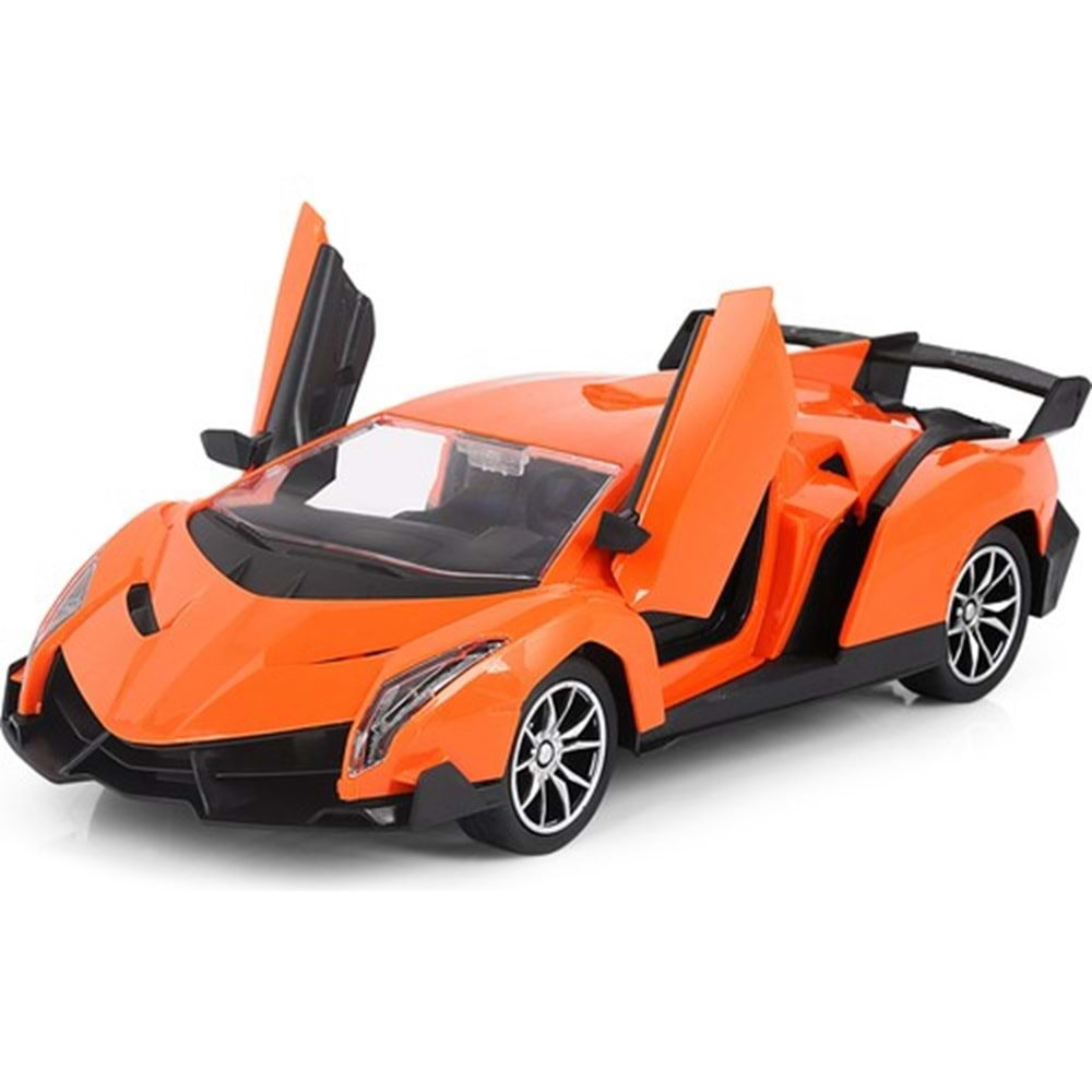 Galtoys Şarjlı Uzaktan Kumandalı Araba Lambo Car Turuncu 1:16 F/F