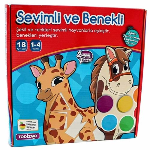 Todizoo Sevimli ve Benekli Eşleştirme Oyunu