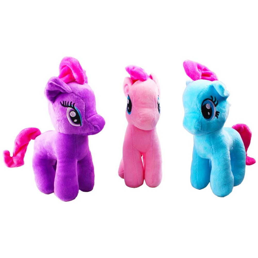 Kızılkaya Oyuncak Peluş Pony 3 Renk Kzl-1705038
