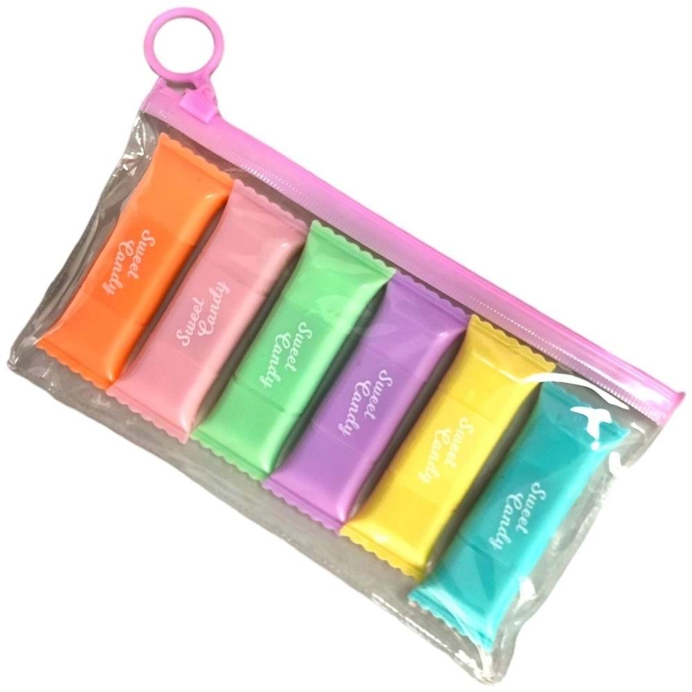 Pinco Fosforlu Kalem Cnady Mini 6 Lı DL-206