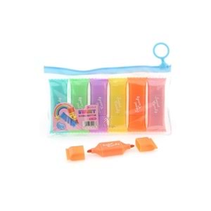 Pinco Fosforlu Kalem Cnady Mini 6 Lı DL-206