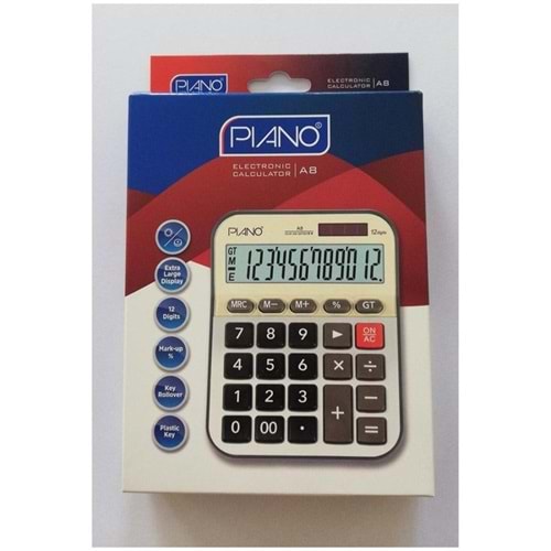 Pıano Hesap Makinesi A8