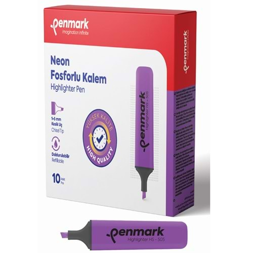 Penmark Fosforlu Kalem Neon Lila HS-505 05