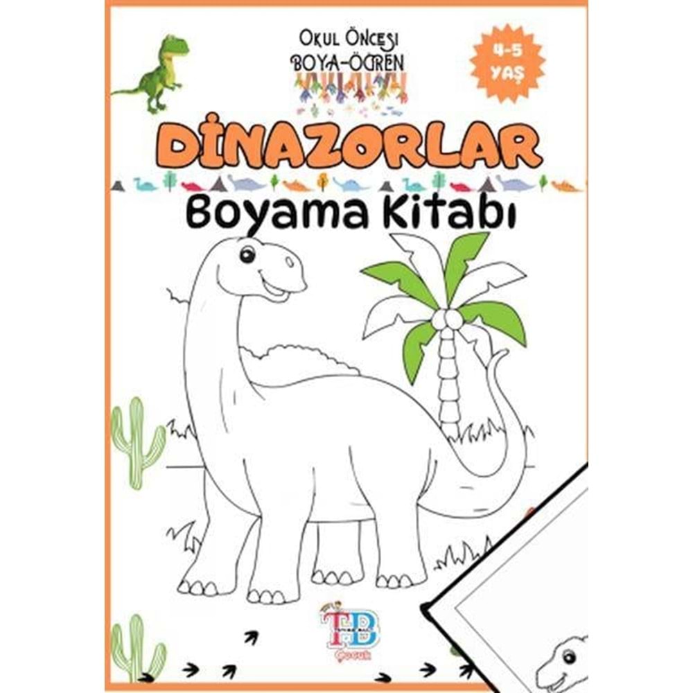 Tb Çoçuk Boyama Kitabı Dinazorlar 44 Syf