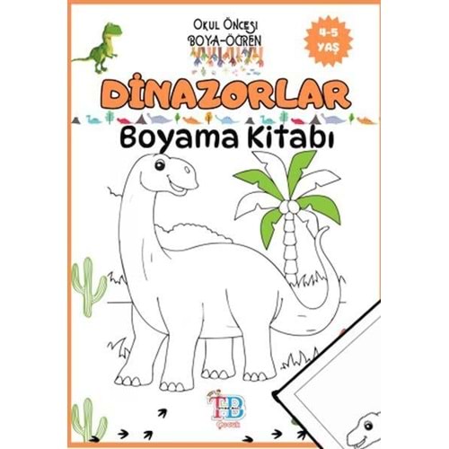 Tb Çoçuk Boyama Kitabı Dinazorlar 44 Syf