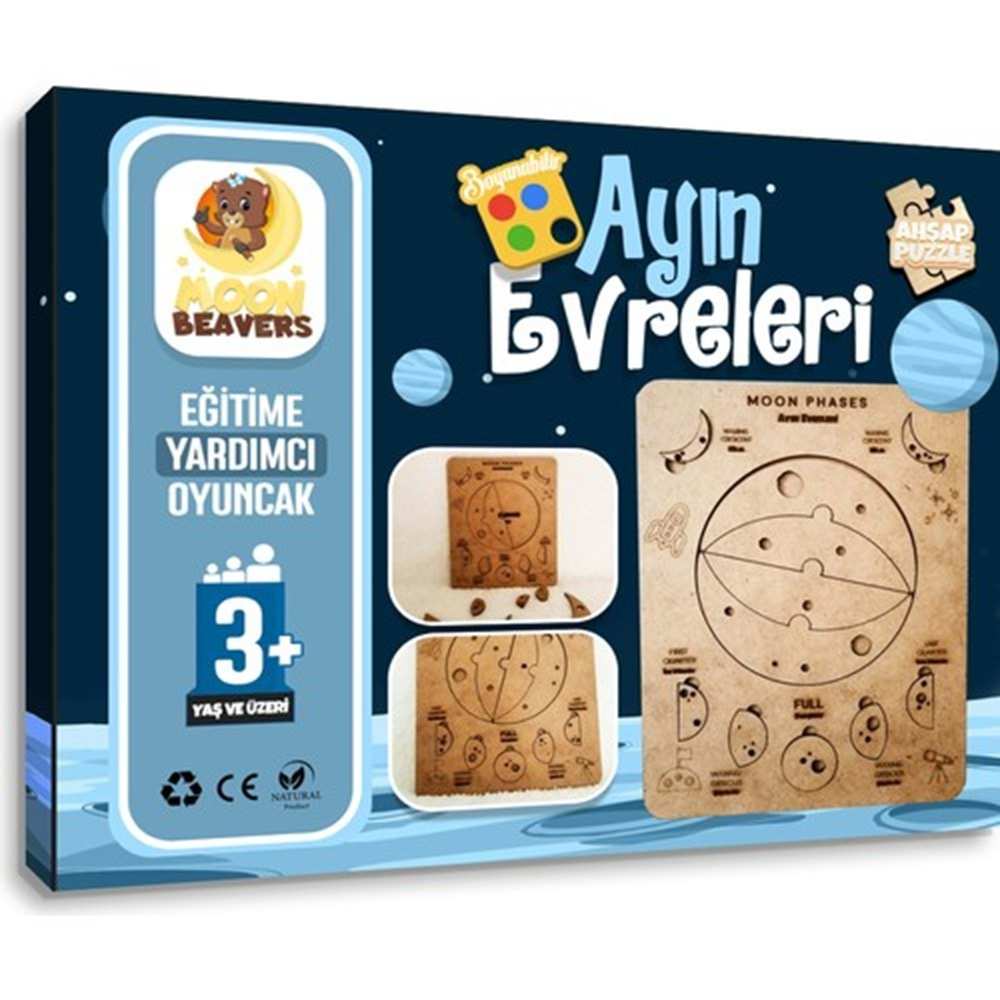 Moon Beavers Ayın Evreleri Ahşap Eğitici Oyun