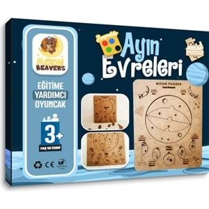 Moon Beavers Ayın Evreleri Ahşap Eğitici Oyun