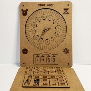 Moon Beavers Saat Kaç Ahşap Eğitici Oyun