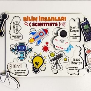 Moon Beavers Bilim İnsanları - 1 Ahşap Eğitici Oyun