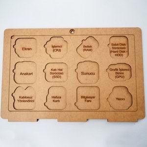 Moon Beavers Dizüstü Bilgisayar Ahşap Eğitici Oyun