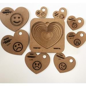 Moon Beavers Emojiler Ahşap Eğitici Oyun