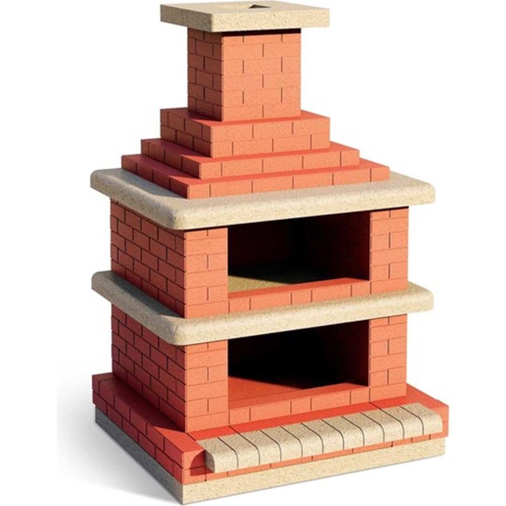 Eshel Maket Tuğla Barbekü 1/12 Set