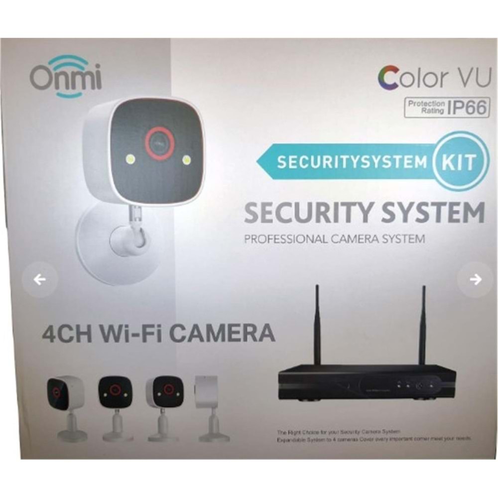 Apronx BS420 4 Kanal Nvr + 3Mp 4 Kamera Full Color Mik. Wifi Set