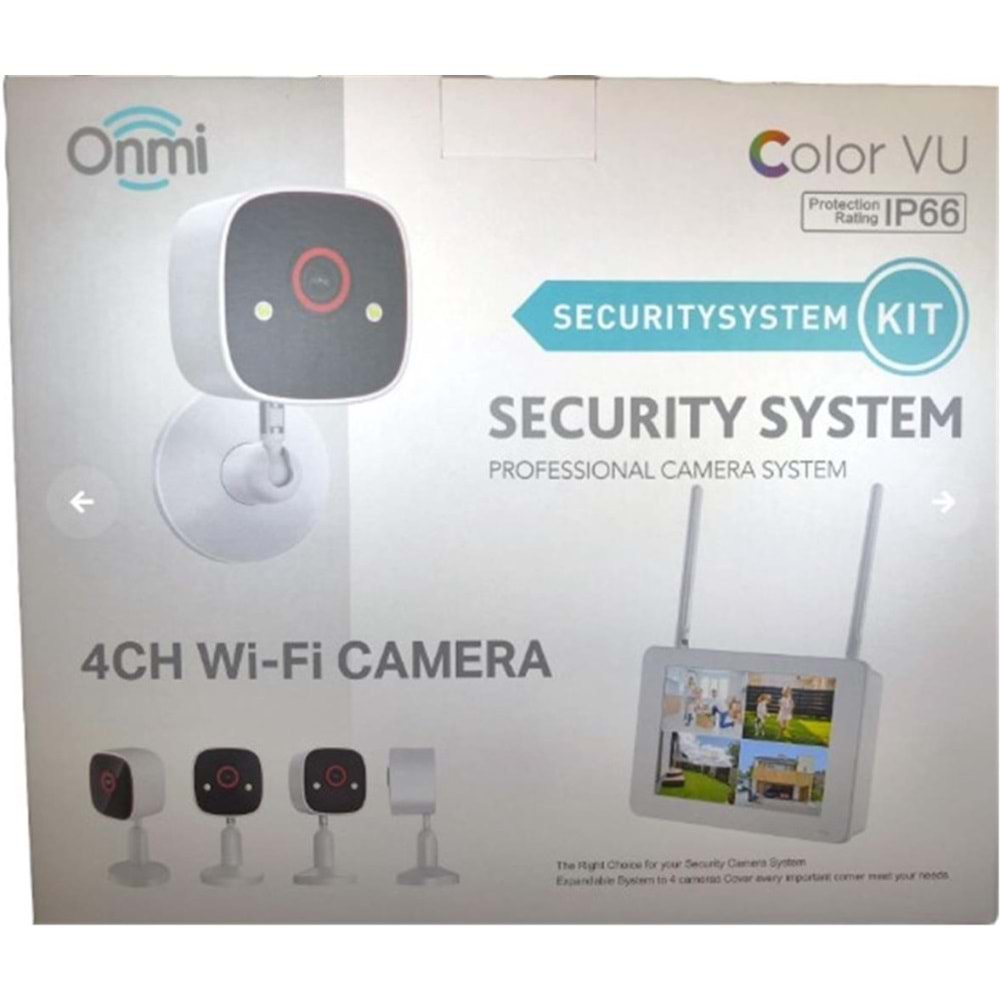 Apronx BSM400 4 Kanal Nvr + 3Mp 4 Kamera Full Color Mik. + 10