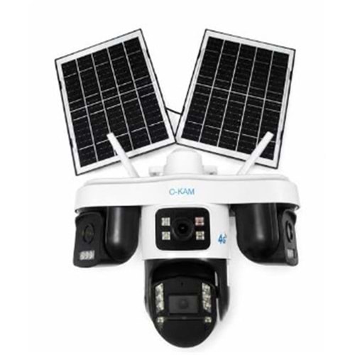 OKam O-KAM OK-S-337 Premium AOV 4G 4 Lens Solar Ptz Kamera