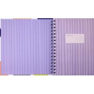 Victoria S Journals Gizli Spiralli Defter 17x24 96 YP Çizgili 124-1150