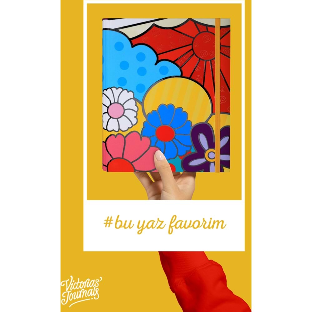 Victoria S Journals Gizli Spiralli Defter 17x24 96 YP Çizgili 124-1152