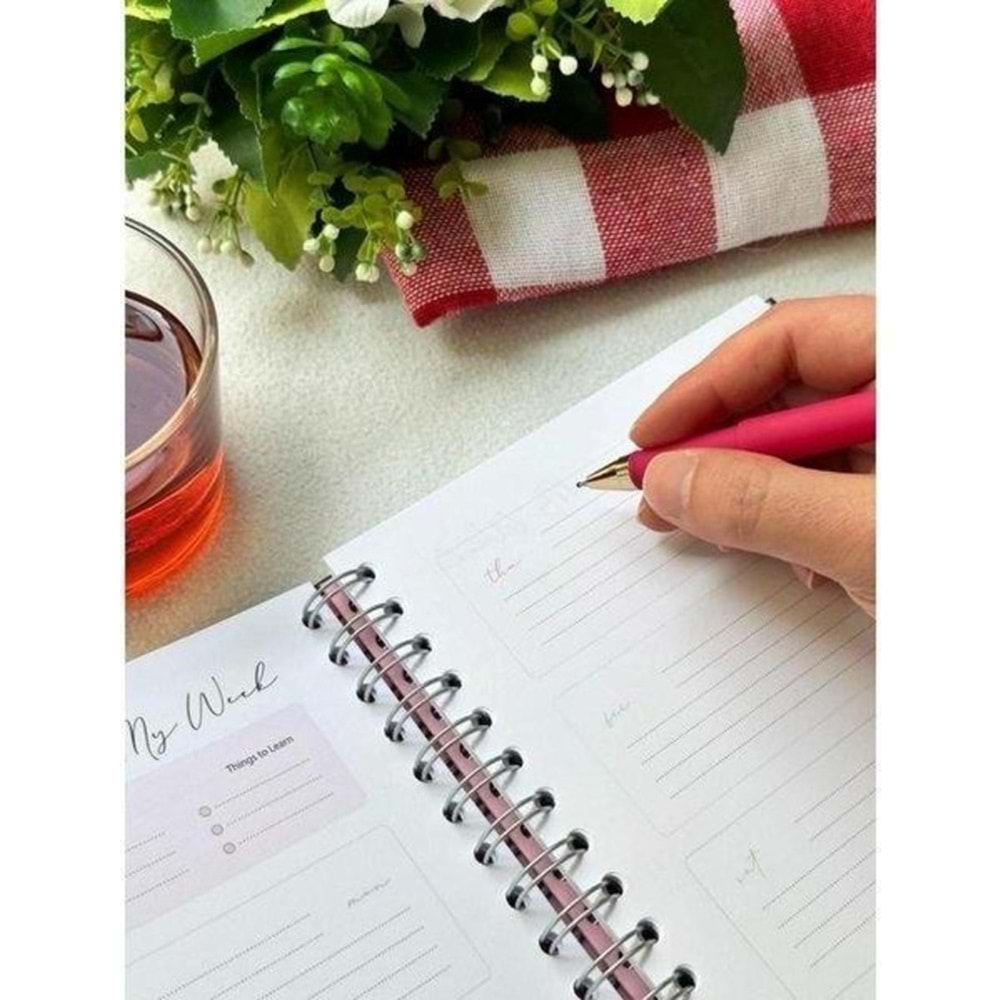 VJ Planlayıcı Defter GSP Ayraçlı 17x23 1Haftalık 112 sf.+ToDo 30 sf.+Noktalı 50 sf.124-1288