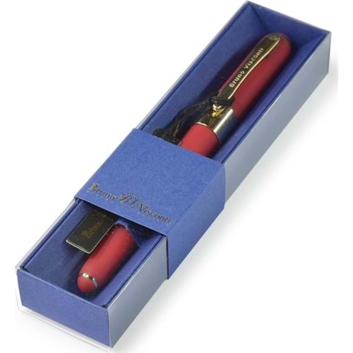 Monaco Tükenmez Kalem Mavi 0.5 MM Kutulu Kırmzı Gövde Mavi Kutu 20-0125/046