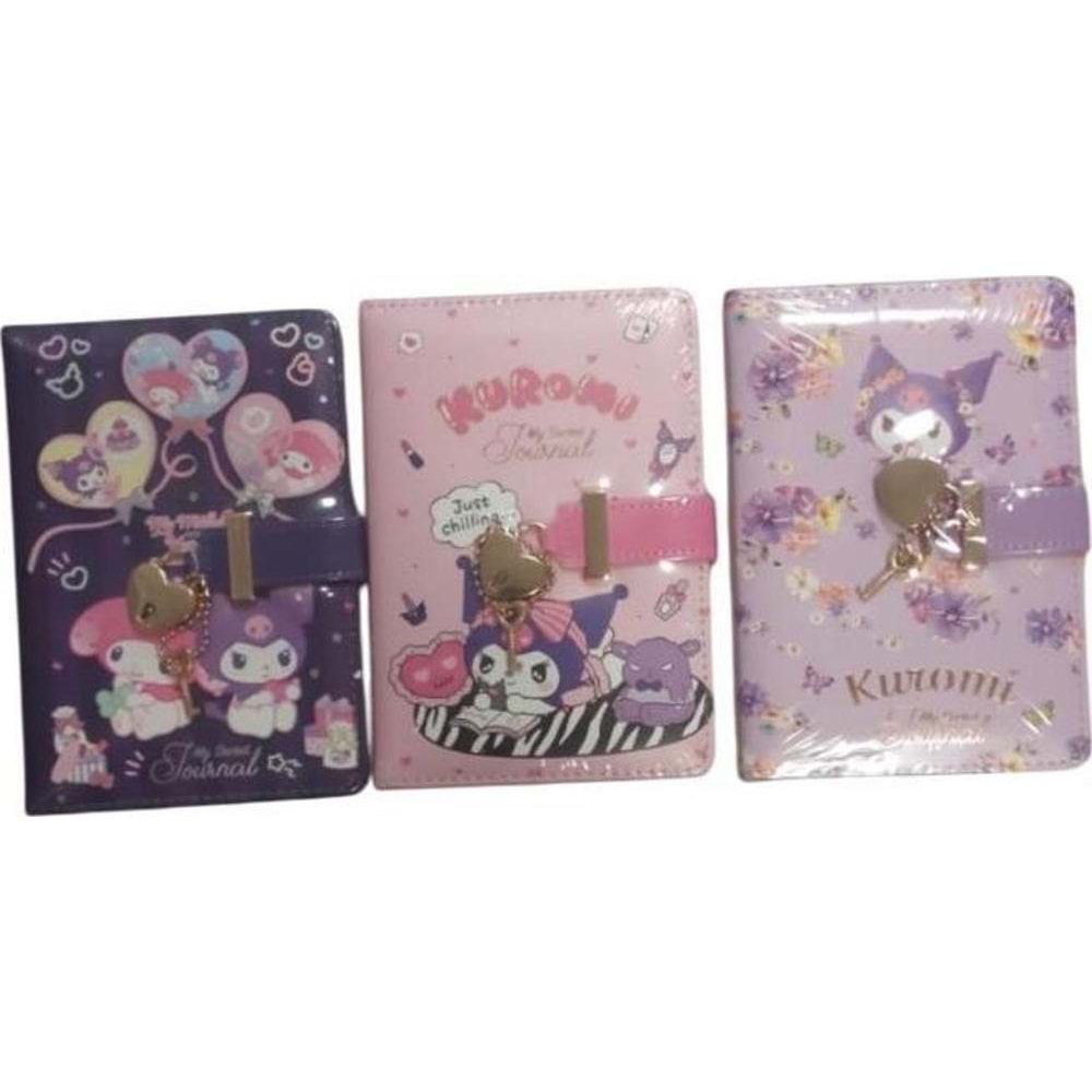 Kuromi Kilitli Günlük A6 192 Syf 80 Gr 525-2217