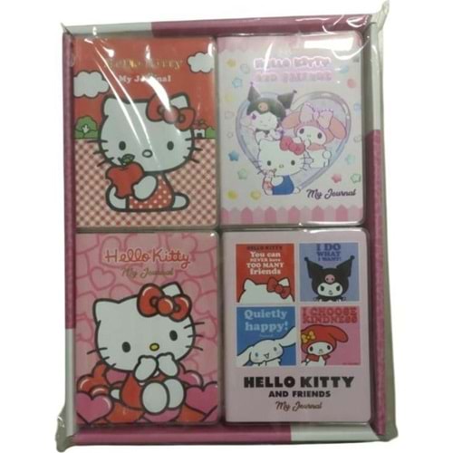Hello Kitty Squishy Günlük A6 192 Sf.100 Gr.Renkli Sflar.12 Li Displey 525-2206