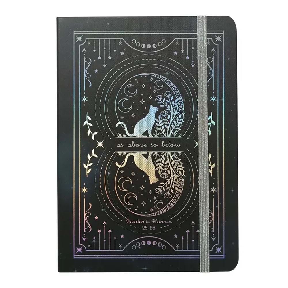 Vj Akademik Ajanda Sert Kapak Lastikli A5 2025-2026