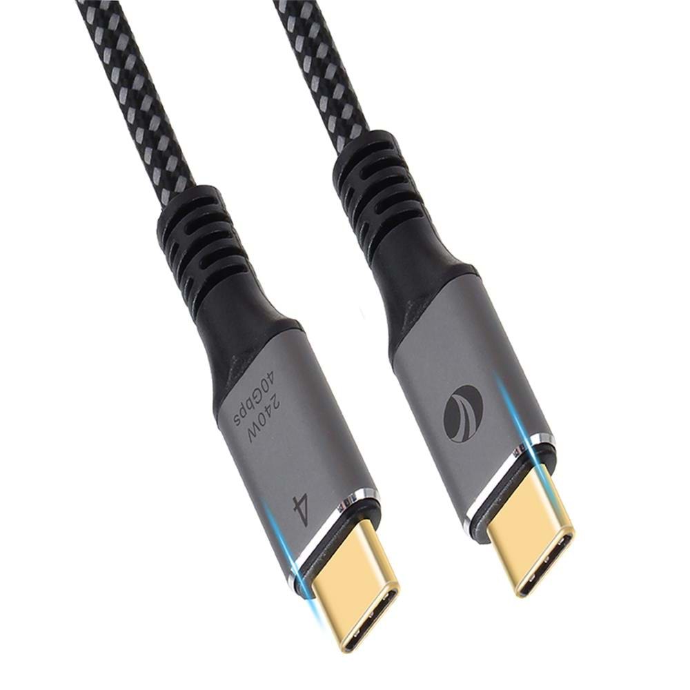 Vcom CU541M-1.2 Type-C USB4 40Gbps Data 240W 1.2m Şarj Kablosu