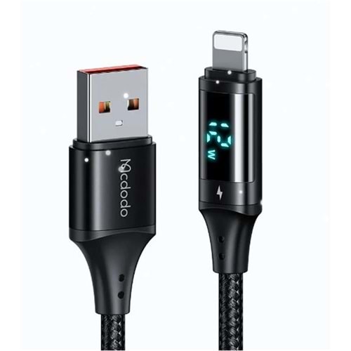 MCDODO CA-1060 DİJİTAL EKRANLI Usb-A To Lightning HIZLI DATA-ŞARJ KABLOSU 3A 1.2M