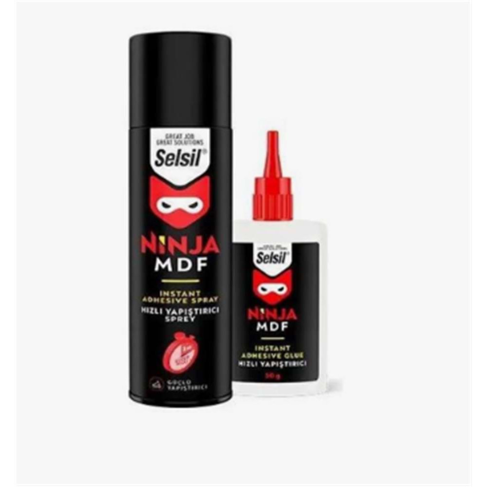 Selsil 200ml 50gr Hızlı Yapıştırıcı Ninja Mdf