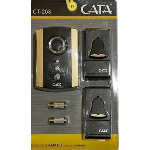Cata Ct-102 Kablosuz Kapı Zili (Karışık Renk)
