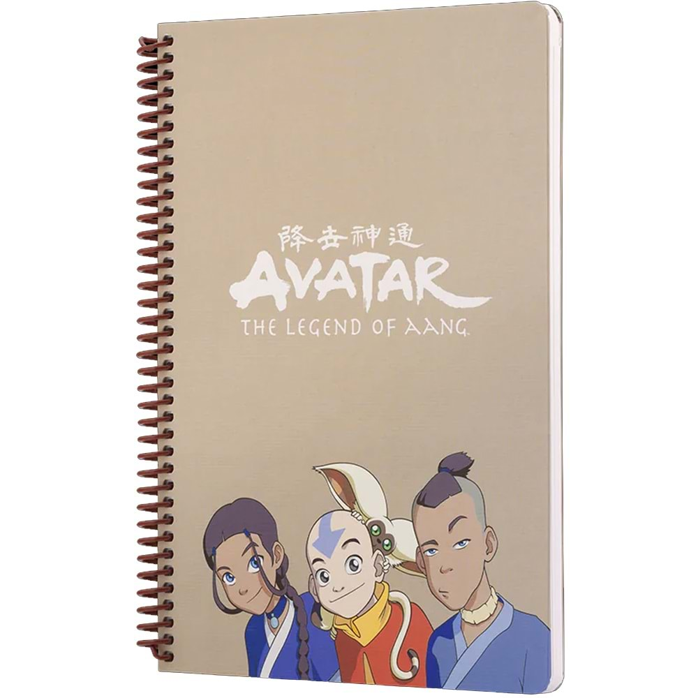 Mabbels Spiralli Defter Avatar Katara Sokka Aang Krem 80 YP 17x24 DFT-388623