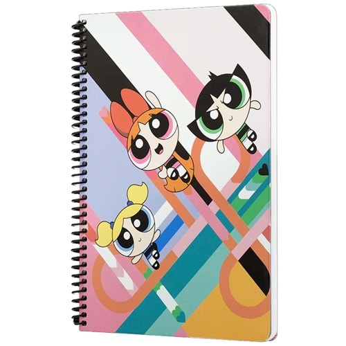 Mabbels Spiralli Defter The Powerpuff Girls Pembe 80 YP 17x24 DFT-388470