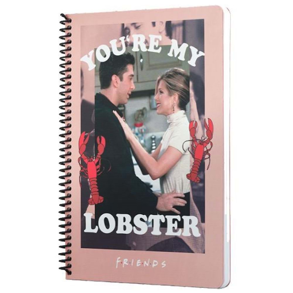 Mabbels Spiralli Defter Friends Youre My Lobster Pembe 80 YP 17x24 DFT-388463