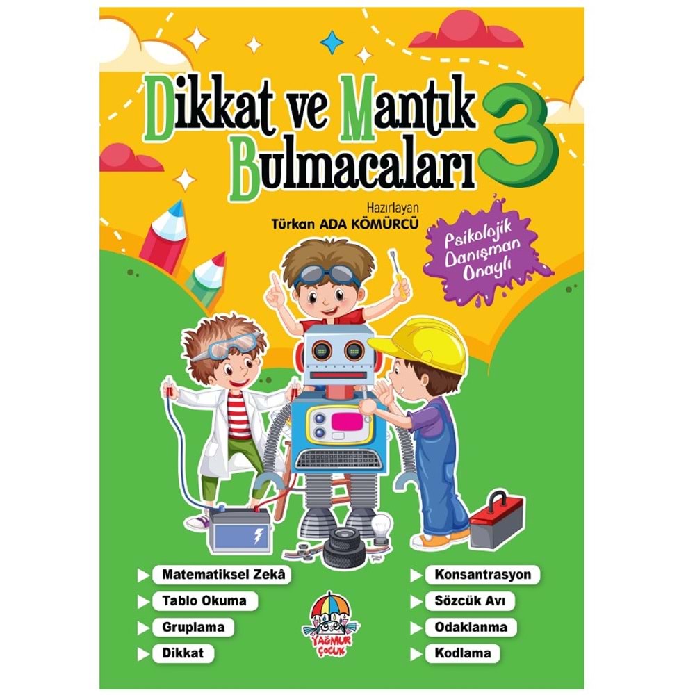 YYG Dikkat Ve Mantık Bulmacaları-3 Yağmur Çocuk