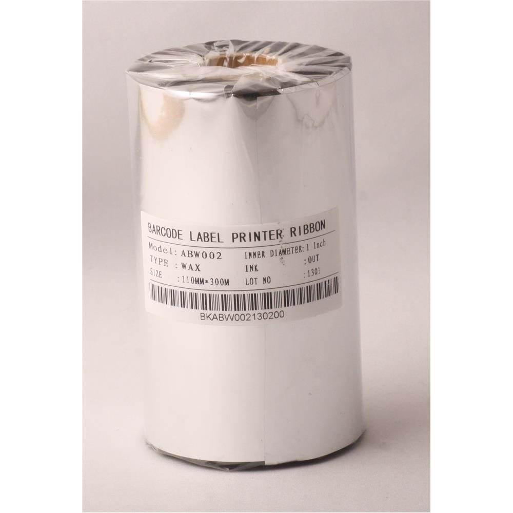 Ribbonsan RB00006 WX-10FBK 110-300MT Wax Ribbon